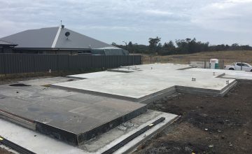 Haywards Bay house slab